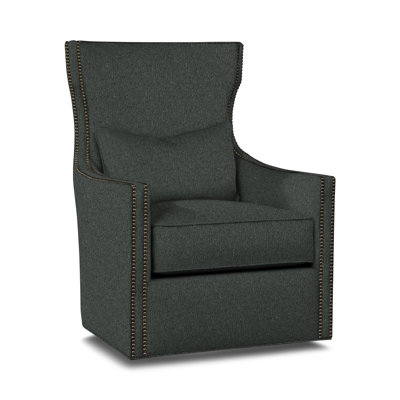 Upholstered Swivel Wingback Chair