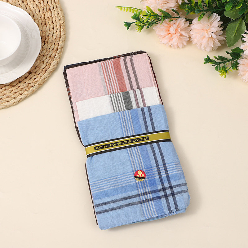 Plaid Polyester Cotton Napkins (Set Of 6)