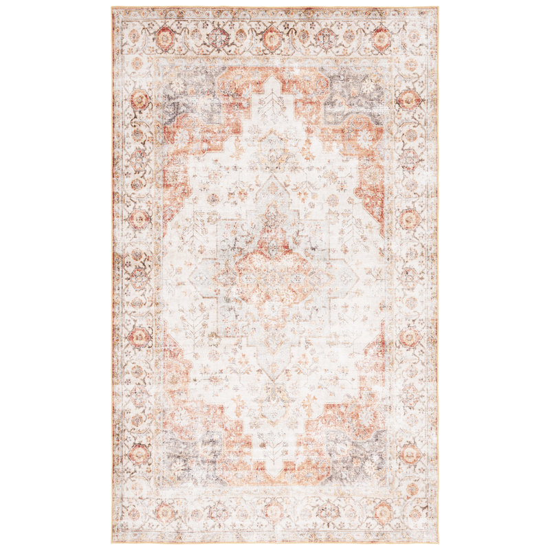 Shealin Machine Washable Performance Oriental Rug, Rectangle 5' x 8'