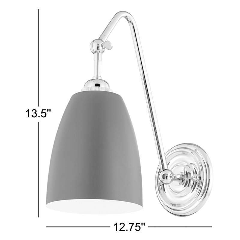 Millwood 1 - Light Swing Arm, Polished Nickel