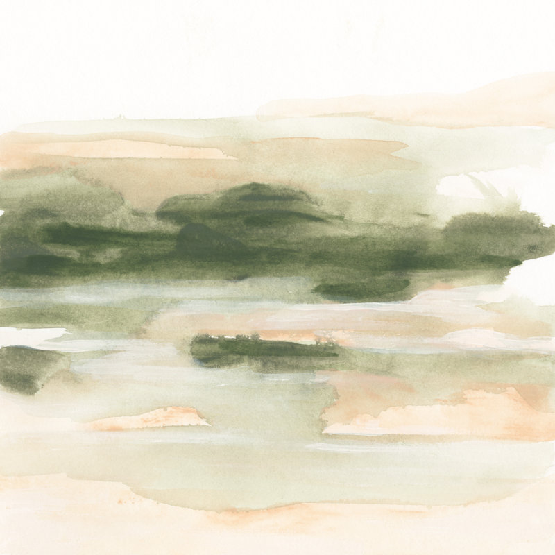Marsh At Dusk II by June Erica Vess - Wrapped Canvas Painting, 51cm H x 51cm W