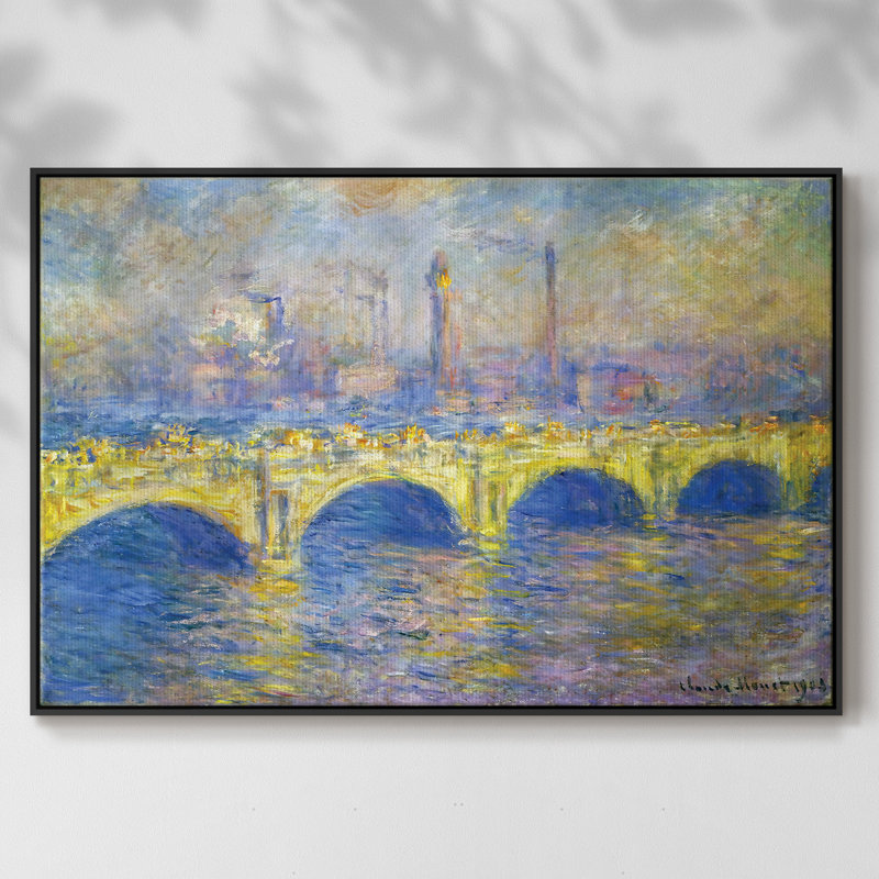 Waterloo Waterloo, Sunlight Effect, 1903 02, reproduction d'art sur toile, Noir, H 17 po x l 25 po x P 2 po