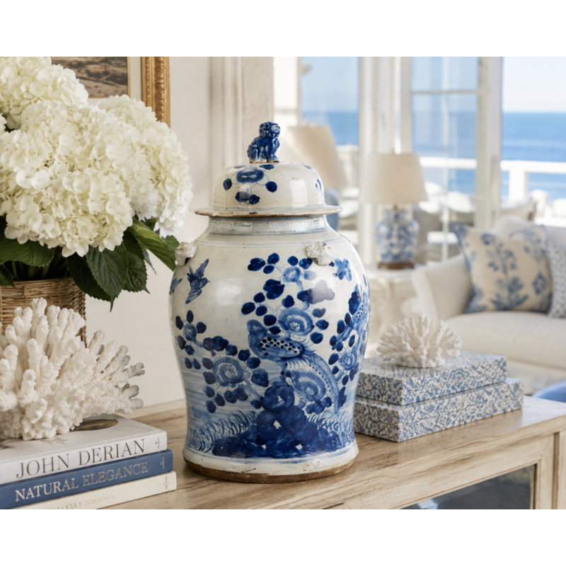 Handcrafted Porcelain China Ginger Jar 1