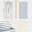 Throssell Aluminium Rectangle Wall Mirror-549304451
