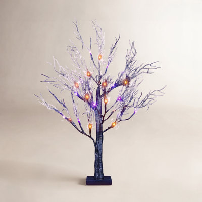 26" Halloween Willow LED Tree