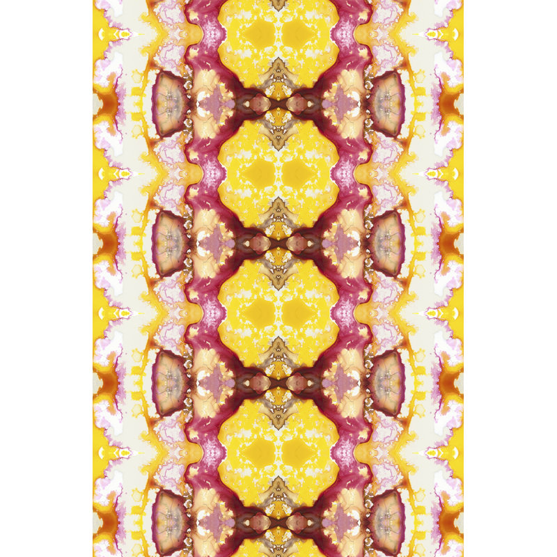 Watercolor Quilt V - Wrapped Canvas Print, 46cm H x 30cm W x 3.8cm D