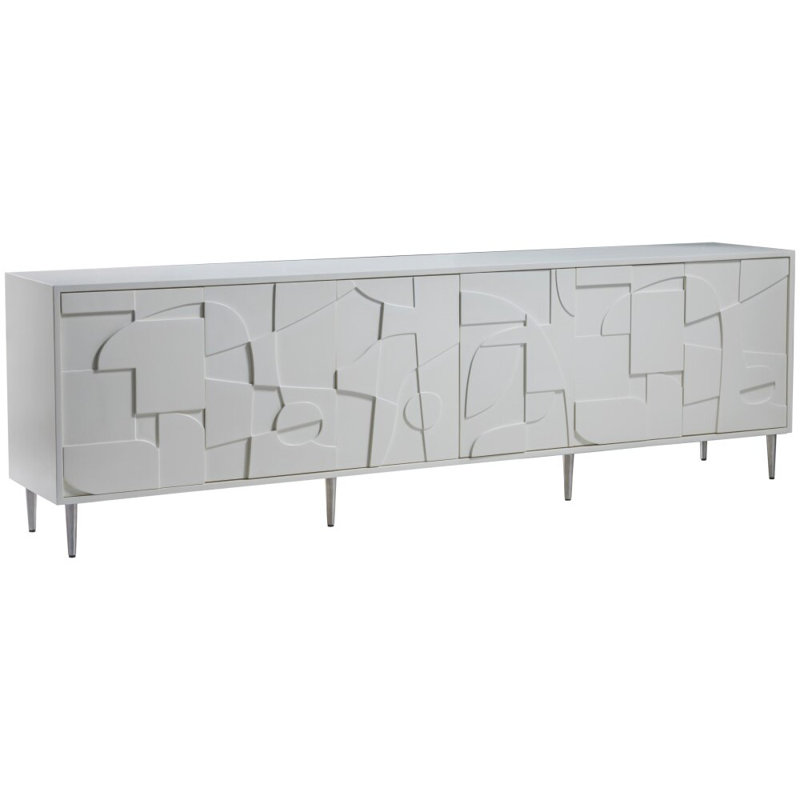 Signature Designs Bardo Long Media Console, 30" H x 100" W  x 18" D