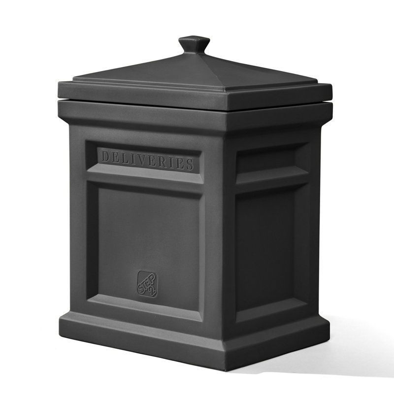 Step2 Express Parcel Delivery Box Plastic Parcel Locker, Black