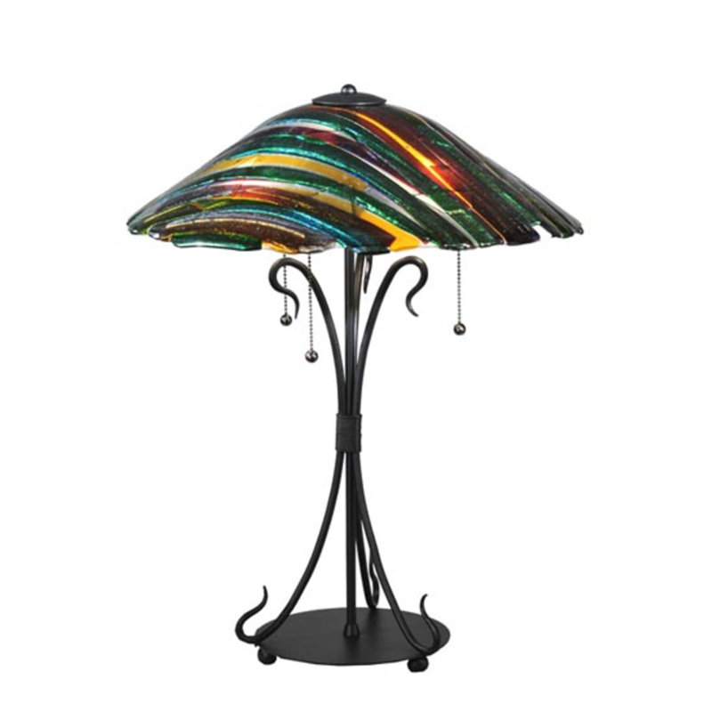 Penna Di Pavone Fused 24" Table Lamp