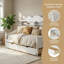 Lit de jour simple rétro avec tiroirs de rangement sous le lit et tablettes de tête de lit | Conception peu encombrante pour les espaces compacts | Aucun sommier tapissier requis | Assemblage facile-721941306