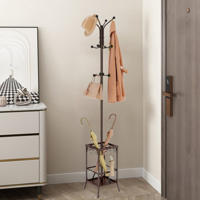 Portemanteau autoportant avec porte-parapluie