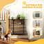 Barrière pour animaux avec pression pour chien pour escalier, noir