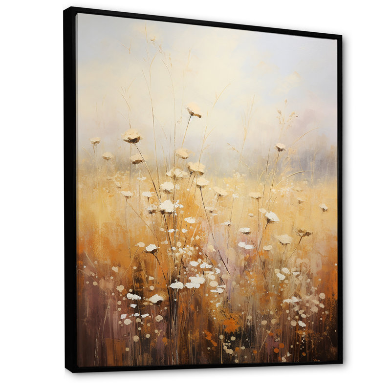 «Meadow Of Dreams II» sur toile, Cadre flottant noir, H 20 po x l 12 po x P 1 po