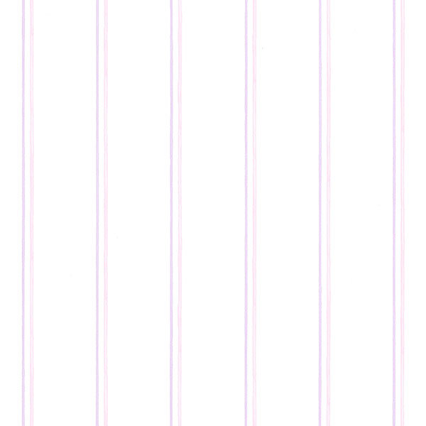 Sussex 32.7' x 20.5" Thin Stripe Wallpaper, Purple / Pink