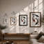 Dancing Koi Japandi - Framed Print-1745031633-1745031634