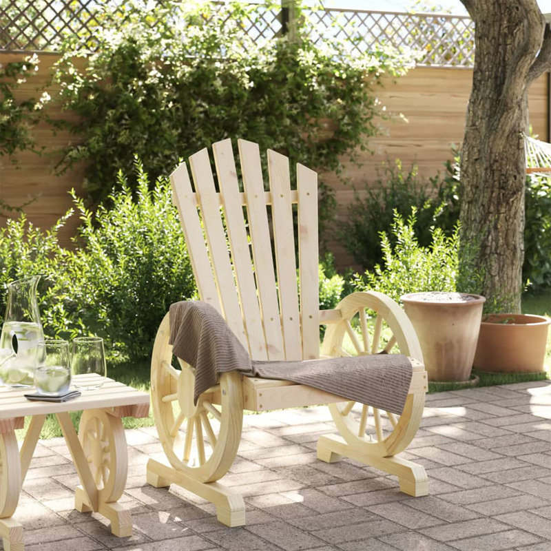 Urgeon Outdoor Adirondack Chair, Brown