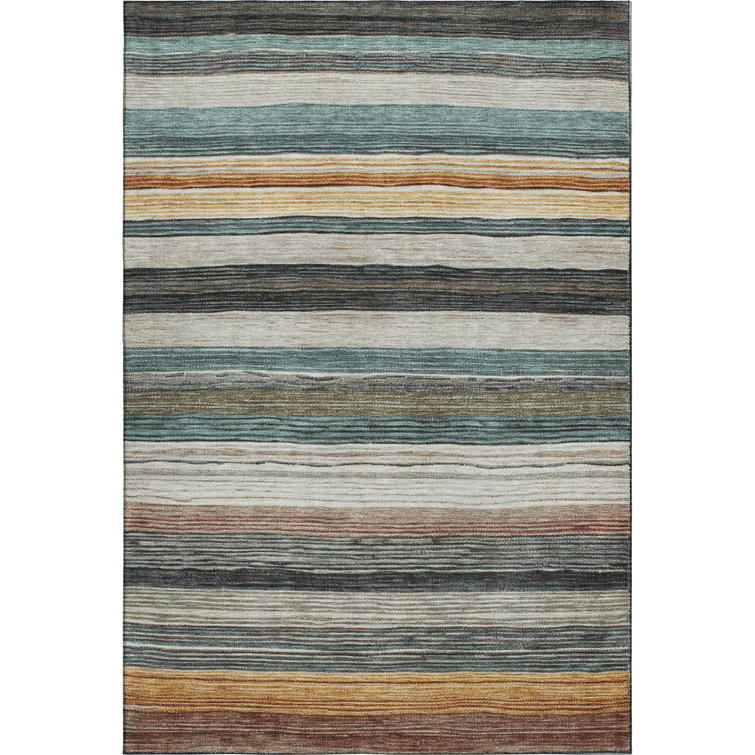 Premium Machine Washable Hedden AMF1703 Stripes Rug