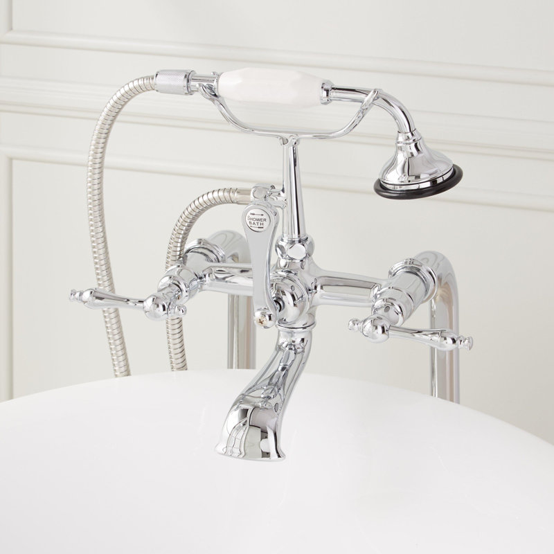37-1/2" Freestanding Telephone Faucet with Lever Handle, Chrome