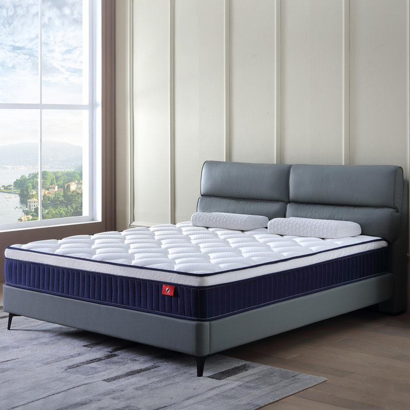 Ressorts ensachés de matelas moyen hybride, Lit simple