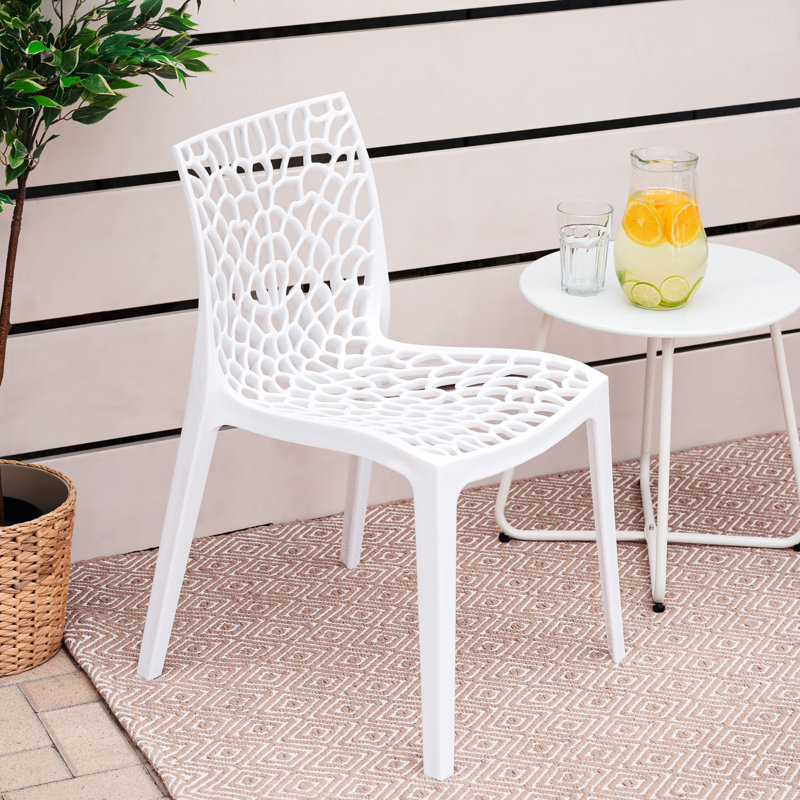 Anitia Stacking Patio Dining Side Chair
