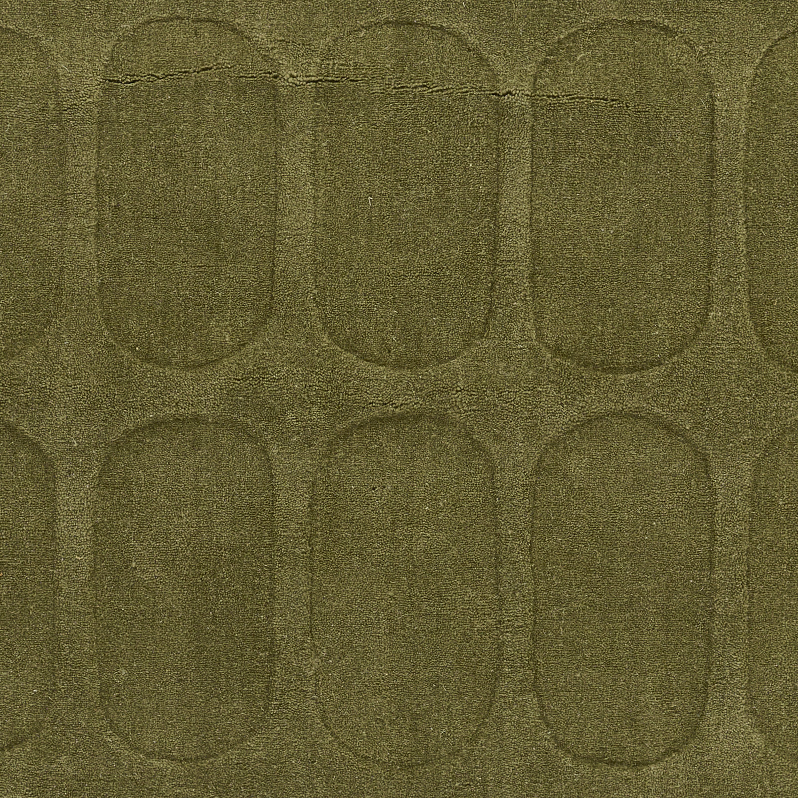 Aldery Green Hand-Loomed Geometric Wool Rug, 2'3" X 8' Runner