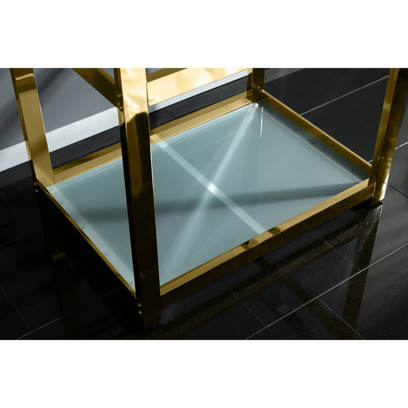 Fauceture 31" Single Bathroom Vanity, Polished Brass