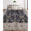 Tapis noir et beige noué à la main de haute qualité