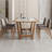 Vesro Solid Wood Base Dining Table-345949356