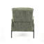 Chaises d'appoint rembourrées Comfort, structure en métal vert, salon moderne