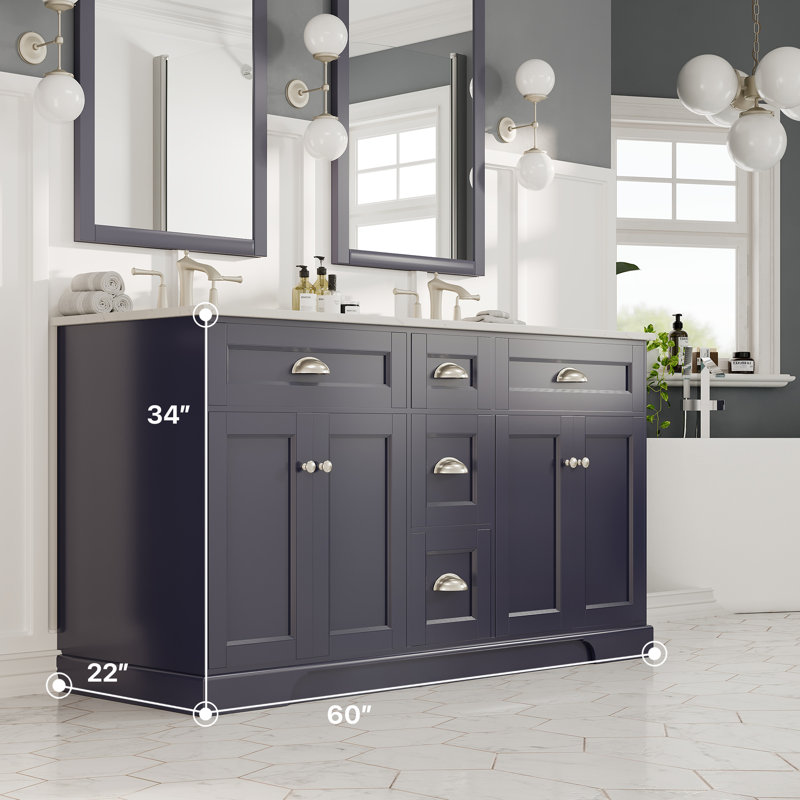 Didomenico 60" Double Bathroom Vanity Set