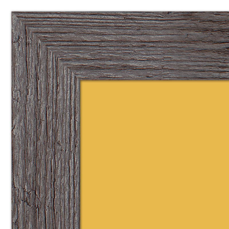 Art encadré courageux, H 20 po x l 16 po x P 0,75 po, Cadre gris