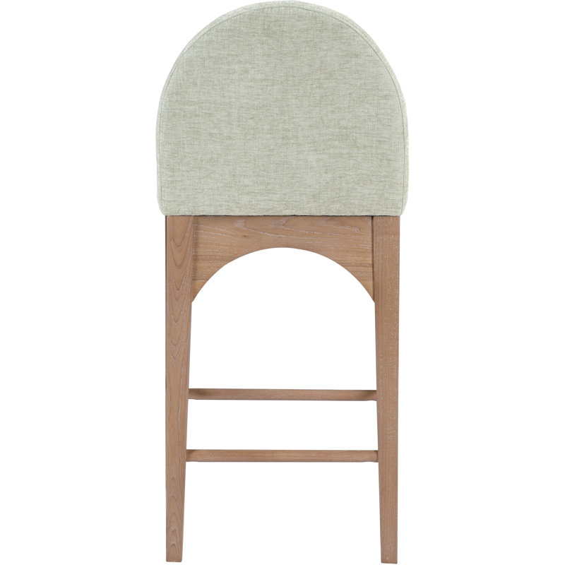 Waldorf Counter Stool, Mint Chenille, Natural