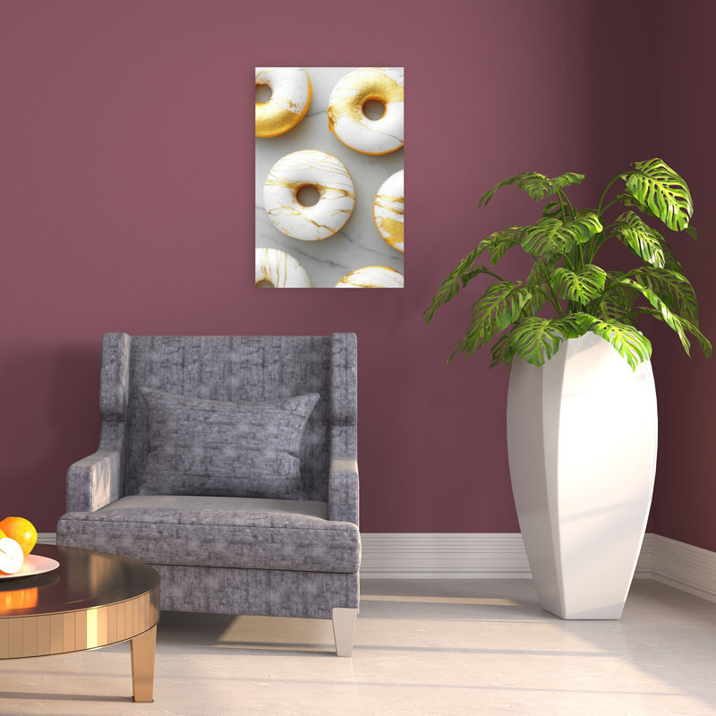Art mural moderne Donuts, 24" H x 16" W