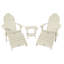 Chaise Adirondack en plastique avec repose-pieds Milaca-117800039