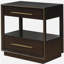 Smoked Peppercorn 2-drawer Nightstand