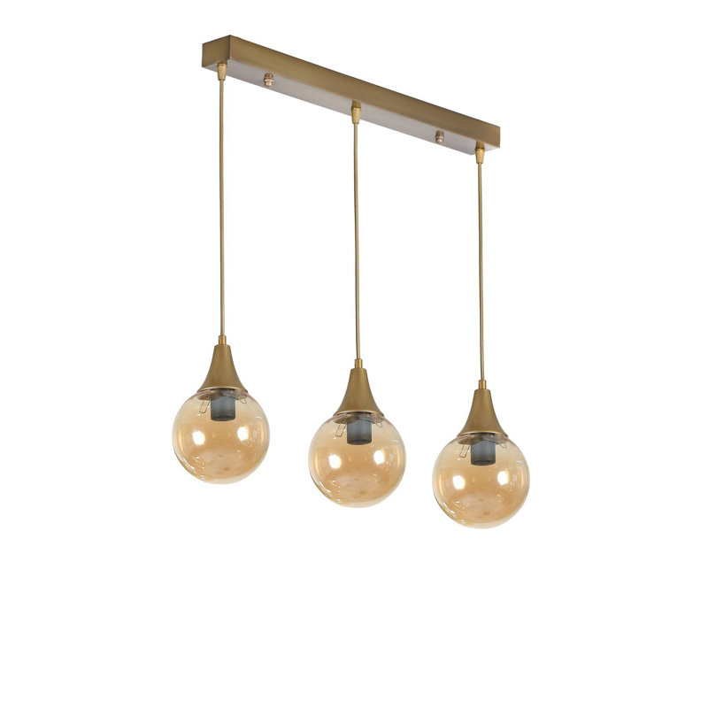 Chandle Chandelier, Gold/Amber