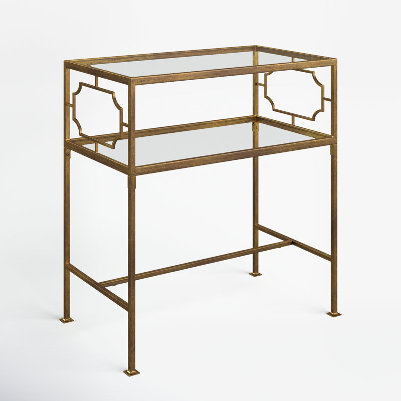 Arciniega Glass Top End Table