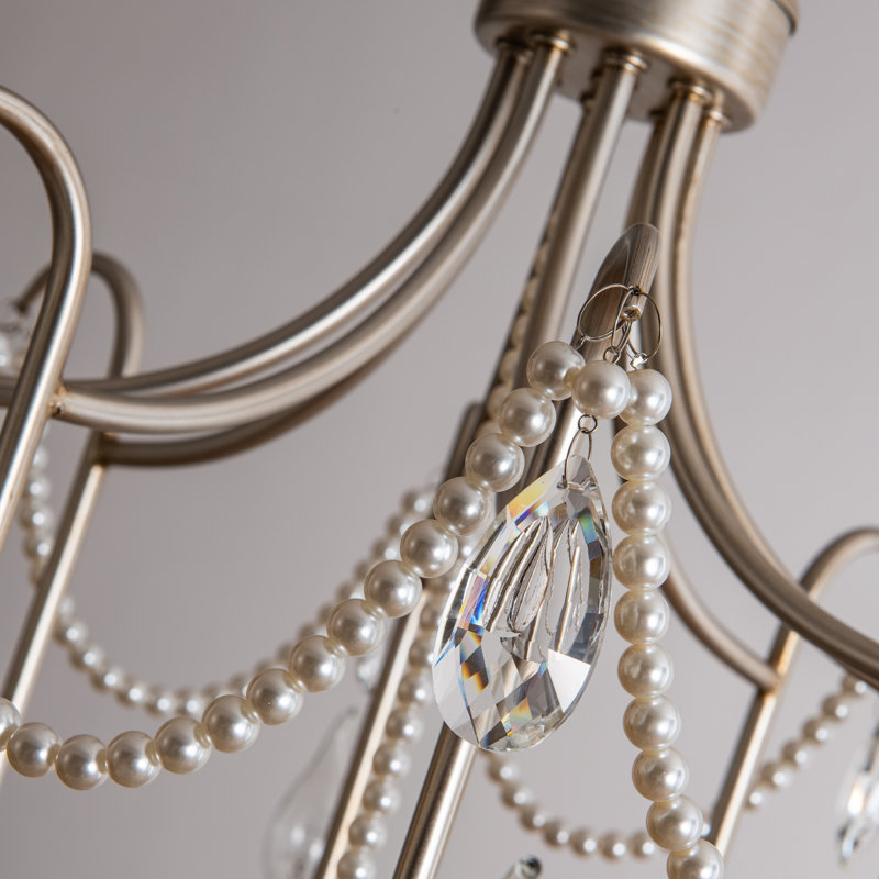 Lustre classique / traditionnel 6/8 lumières Velina Dimmalbe, H 29,9 po x l 29,5 po x P 29,5 po, 8 lumières