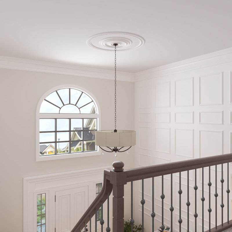 Ensemble d'anneaux de plafond de 43 1/4 po x P 36 3/4 po x l 1 1/3 po x P 1/4 po Elsinore, Simple (1/4 d'un cercle complet)