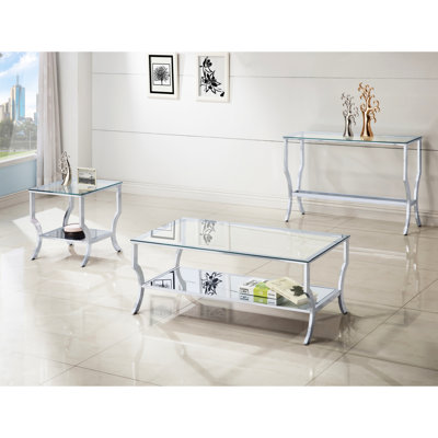 Sleek, Square Glass End Table, Cabinets, Shelving Units, Easy To Clean - Finished, Fluid Like Legs,