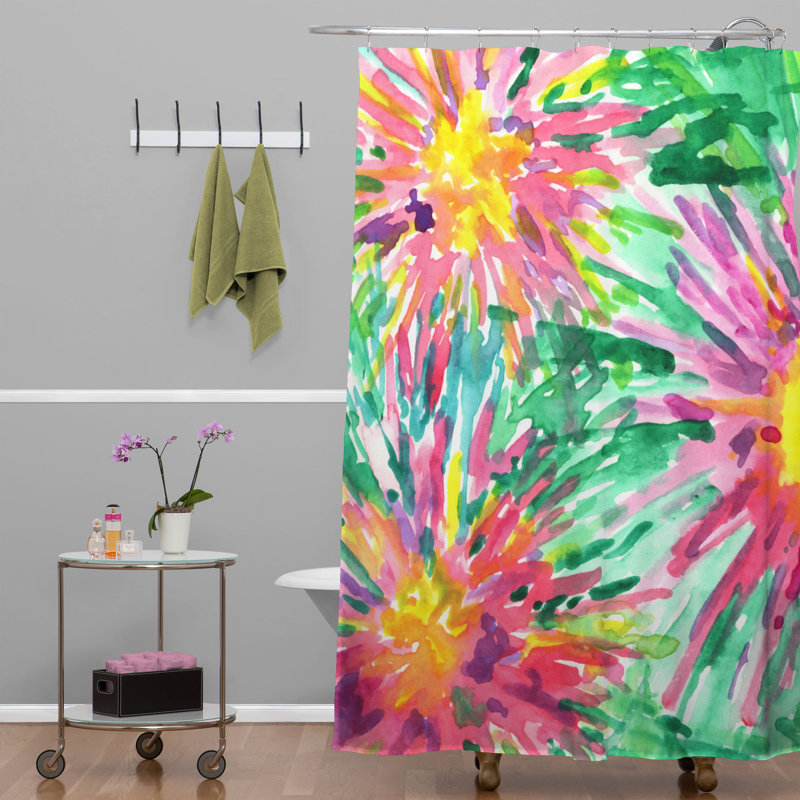 Amick Floral Shower Curtain