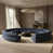 Navy Chenille Fabric