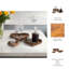 Plateau de repose-pieds en forme de cœur fabriqué à la main avec grain de bois riche - plateau décoratif pour centres de table et plateau de table basse pour la décoration intérieure - plateau décoratif idéal pour ranger les essentiels - ensemble de 3, 14 po-23201098