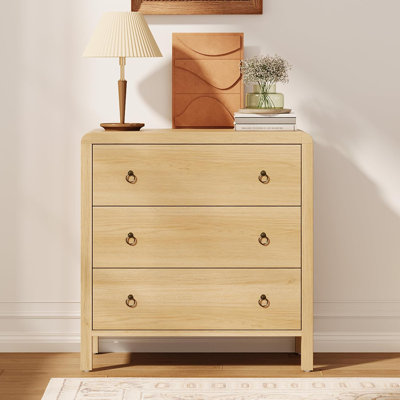 Commode 3 tiroirs pour chambre à coucher, commode, armoire de rangement pour commode pour chambre à coucher, salon, couloir et bureau