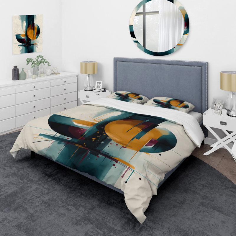 Ensemble de housse de couette en microfibre / polyester The Geometric Of Light III