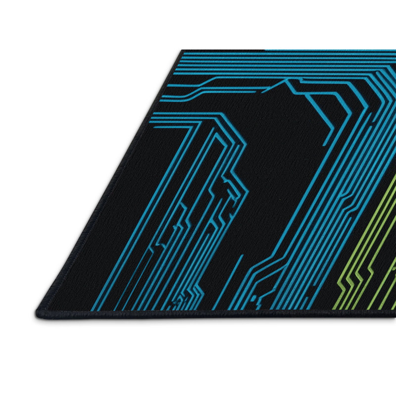 Digital Flicker Rug, Rectangle 6' x 9'