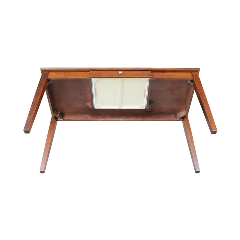 Leadington Solid Wood Writing Desk, 30" H x 60" W x 26" D, Expresso