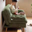 Canapé-lit standard en velours de bois massif Matcha-226293247