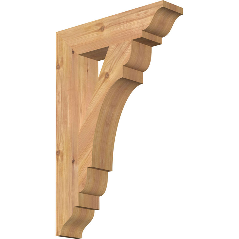 Support olympique traditionnel, Cèdre rouge de l'Ouest (lisse), H 24 po x l 3,5 po x P 16 po