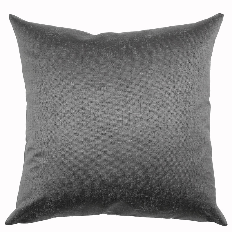 Feather Reversible Throw Pillow, Granite
